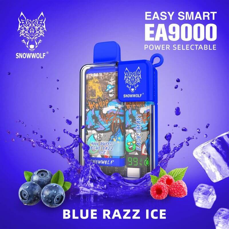 SNOWWOLF EA9000 BLUE RAZZ ICE